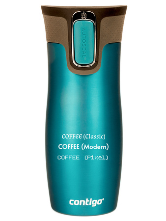 Kubek termiczny z grawerem Contigo West Loop 470 ml - Turkusowy