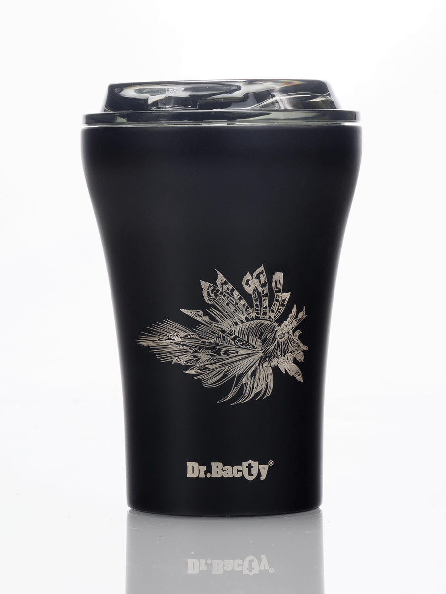 Kubek na kawę termiczny Dr.Bacty Apollo 227 ml - Morski - czarny
