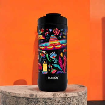 Kubek termiczny do kawy Dr.Bacty 360 ml - Czarny - Meksyk