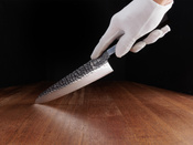 Nóż szefa kuchni Aka Tori ze stali damasceńskiej 8" - Tokyo Black