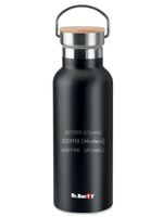 Butelka termiczna Dr.Bacty Iris 500 ml - czarny- personalizowana graerem