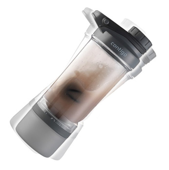 Shaker Contigo z pojemnikiem Shake and Go Fit 650ml Black - powystawowy