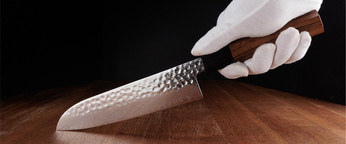 Nóż Santoku Aka Tori ze stali damasceńskiej 7" - Tokyo Hammer