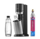 Saturator do wody gazowanej SodaStream Duo czarny'+ 2 butelki+ nabój CO2