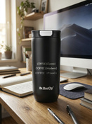 Kubek termiczny z grawerem Dr.Bacty Atlas 540 ml - czarny