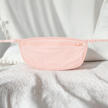 Portfel antykradzieżowy na pas Pacsafe Coversafe S100 - różowy