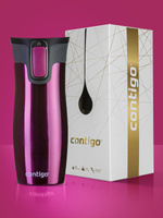 Kubek termiczny Contigo West Loop 2.0 470ml - Malinowy + Pudełko