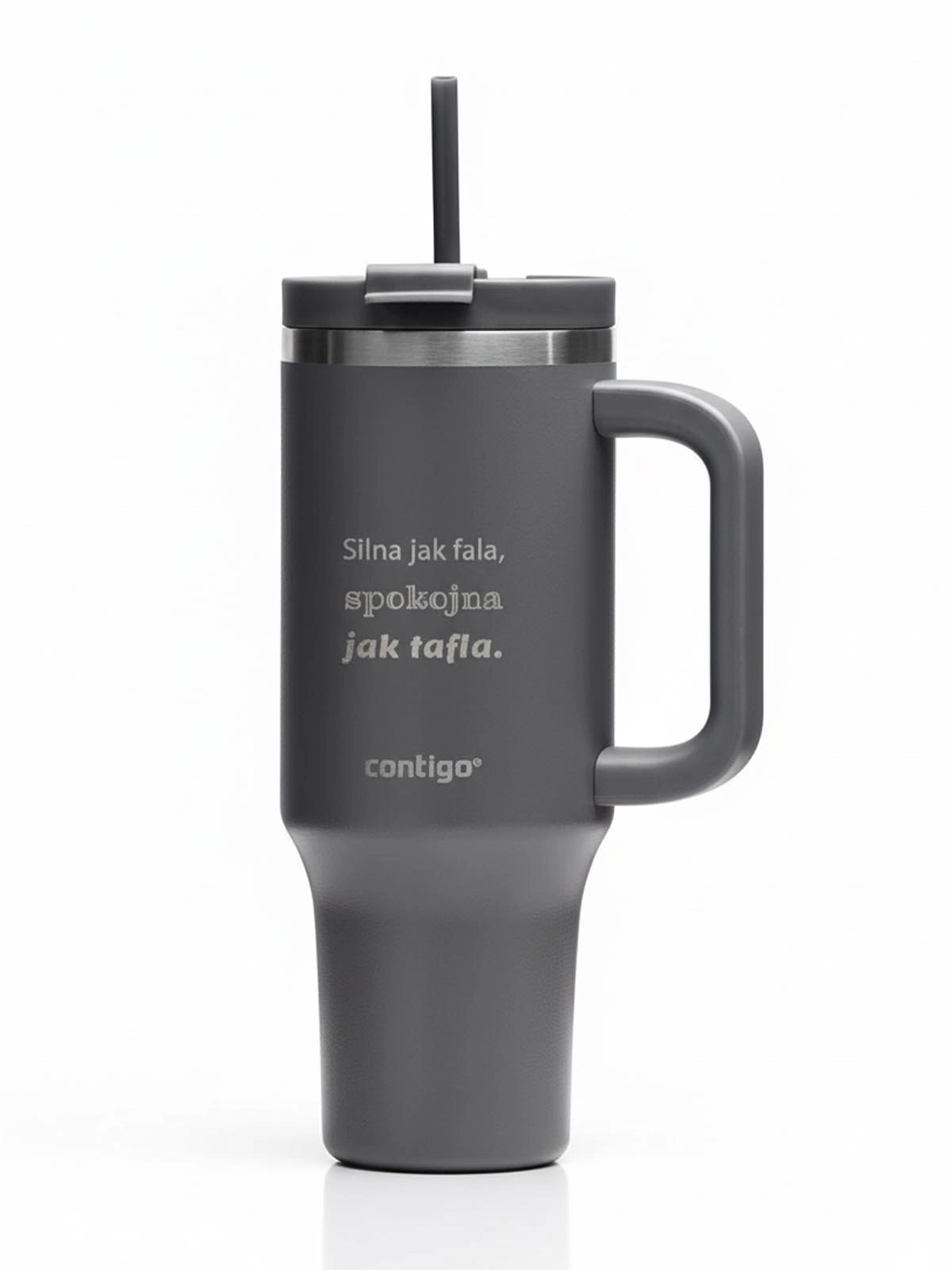 Kubek termiczny na wodę z grawerem Streeterville Tumbler 1200 ml - Szary