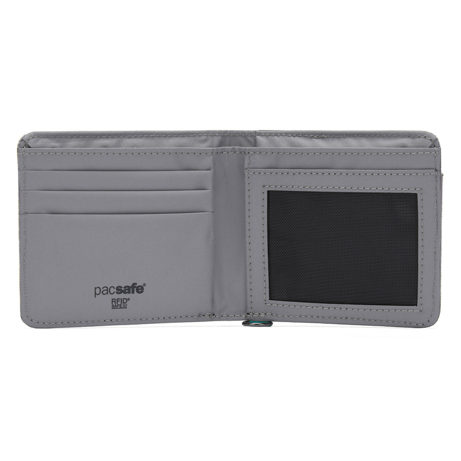 Portfel antykradzieżowy mały RFID Pacsafe - szary