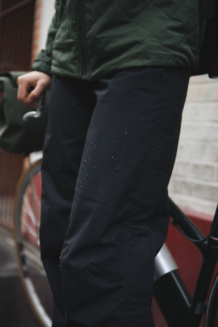 Spodnie przeciwdeszczowe damskie Vaude Yaras Rain Zip III - czarne