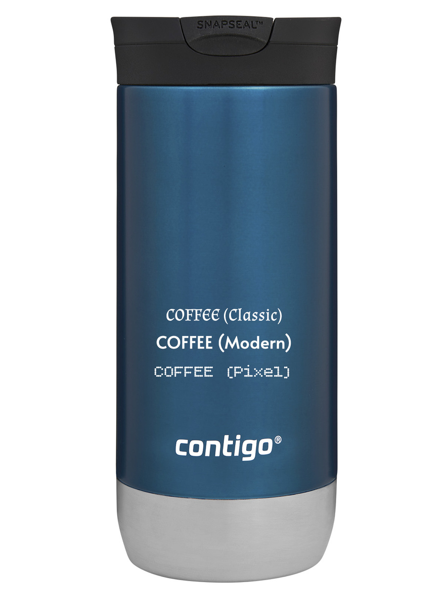 Kubek termiczny z grawerem Contigo Huron 2.0 470ml - Niebieski