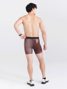 Bokserki do biegania/ bokserki męskie sportowe SAXX KINETIC Light paski - bordowe 