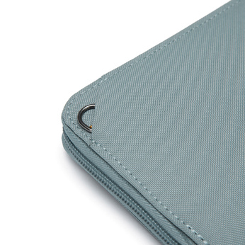 Portfel damski duży RFID Pacsafe - miętowy