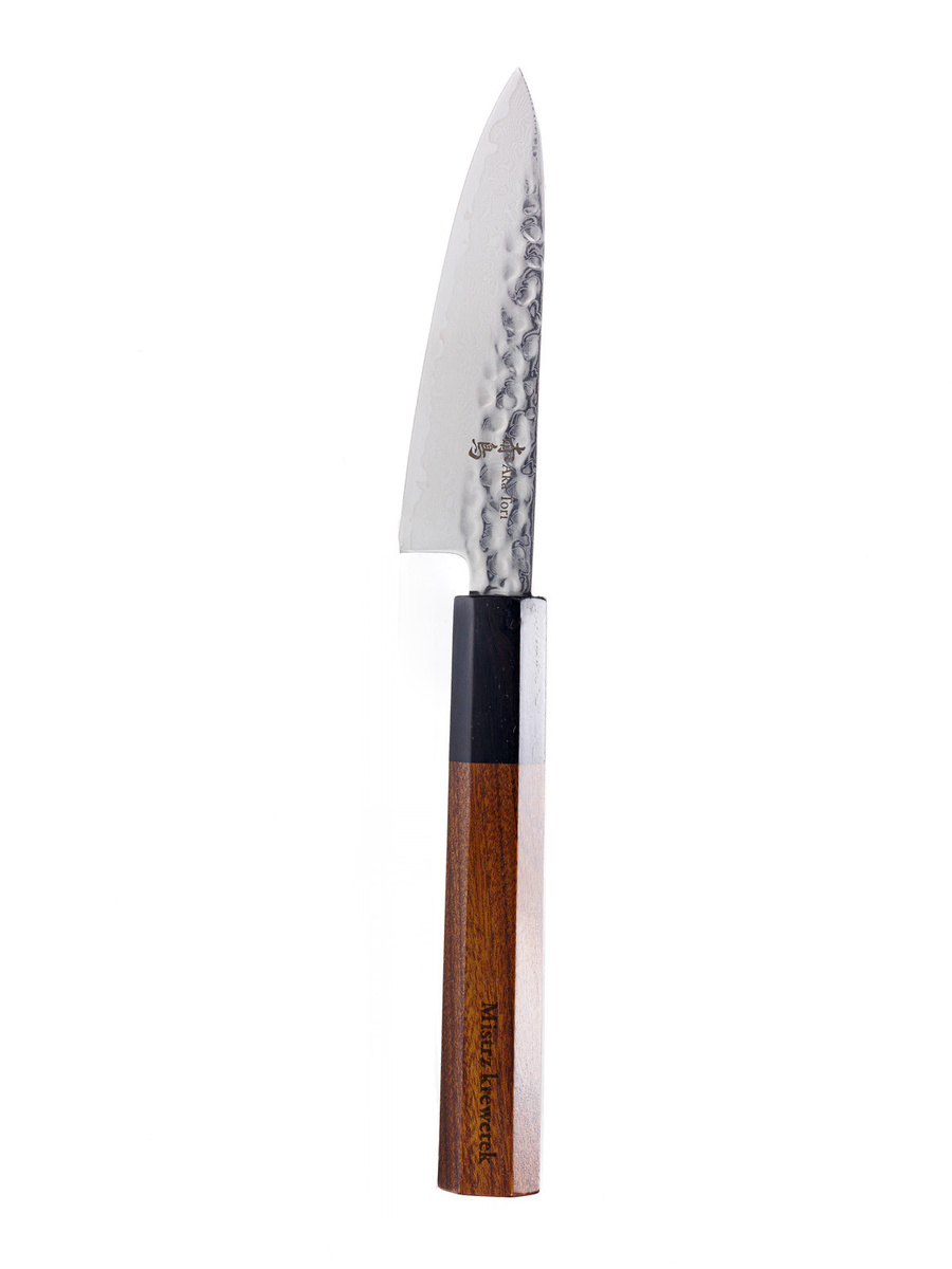 Nóż do obierania z grawerem Aka Tori ze stali damasceńskiej 3,5" - Tokyo Hammer