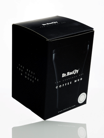 Kubek termiczny do kawy Dr.Bacty Apollo - 227 ml - biały - powystawowy