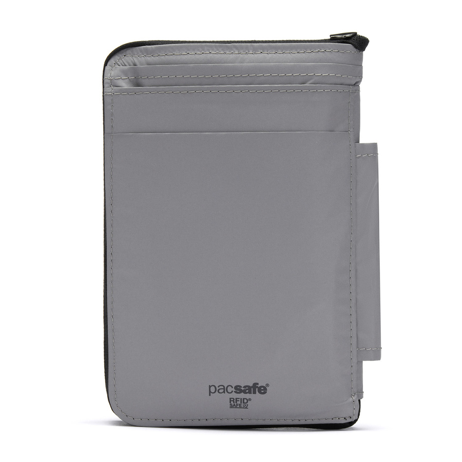 Portfel antykradzieżowy męski duży RFID Pacsafe - czarny - powystawowy