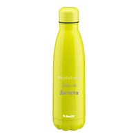 Butelka termiczna stalowa Dr.Bacty Atena 500 ml - Fluo Żółty - personalizowana grawerem