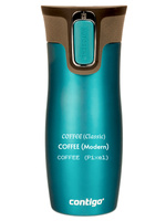 Kubek termiczny z grawerem Contigo West Loop 470 ml - Turkusowy