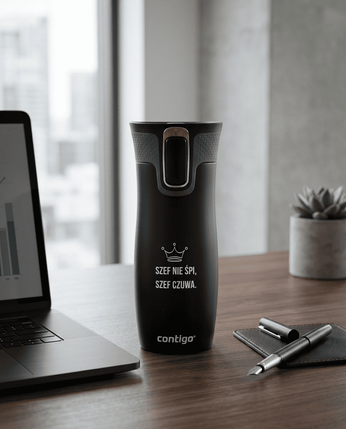 Kubek termiczny dla Szefa - Contigo West Loop 2.0 • 470 ml • czarny