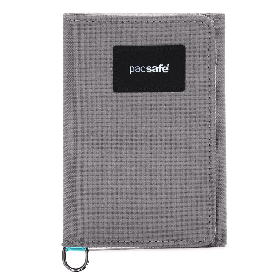Portfel antykradzieżowy składany RFID Pacsafe  - szary