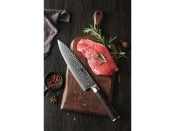Aka Tori Nóż Santoku 7 cali Tokyo Black