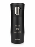 Kubek termiczny z grawerem Contigo West Loop 3.0 470 ml - Czarny