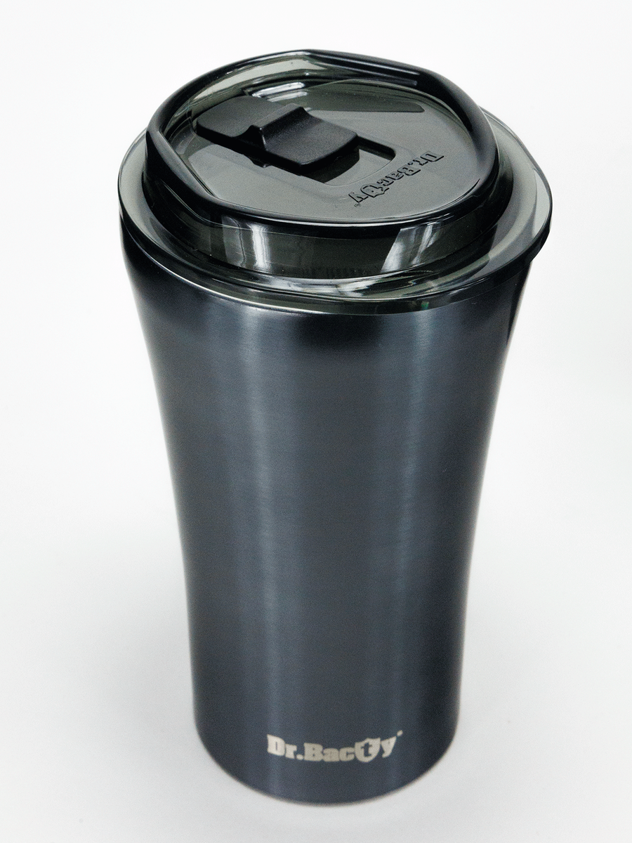Kubek termiczny na kawę Dr.Bacty Apollo 2.0 - 360 ml - Gunmetal - powystawowy