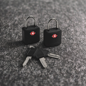 Kłódka bagażowa antykradzieżowa z systemem TSA Pacsafe Prosafe 620 - 2 sz. - czarne