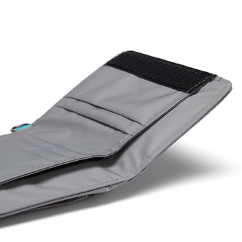 Portfel antykradzieżowy składany RFID Pacsafe  - szary