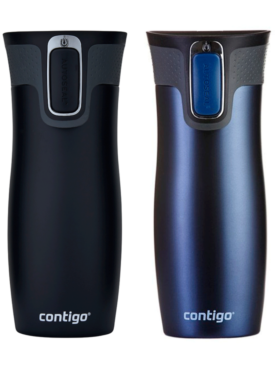 Zestaw kubków termicznych Contigo West Loop 2.0 470ml - Czarny Mat + Granatowy Mat