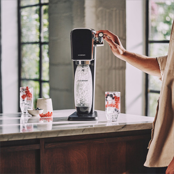 Saturator do wody gazowanej SodaStream ART czarny'+ 1 butelka + nabój CO2