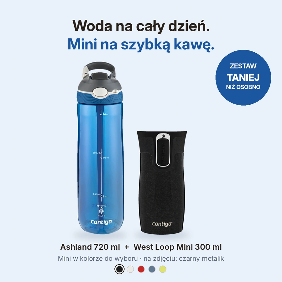 Porównanie butelki Ashland 720 ml i kubka West Loop Mini 300 ml