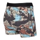 Bokserki męskie trekkingowe / sportowe z rozporkiem SAXX QUEST Boxer Brief Fly górski krajobraz – czarne