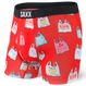 Bokserki męskie szybkoschnące SAXX VIBE Boxer Brief torebki foliowe - czerwone