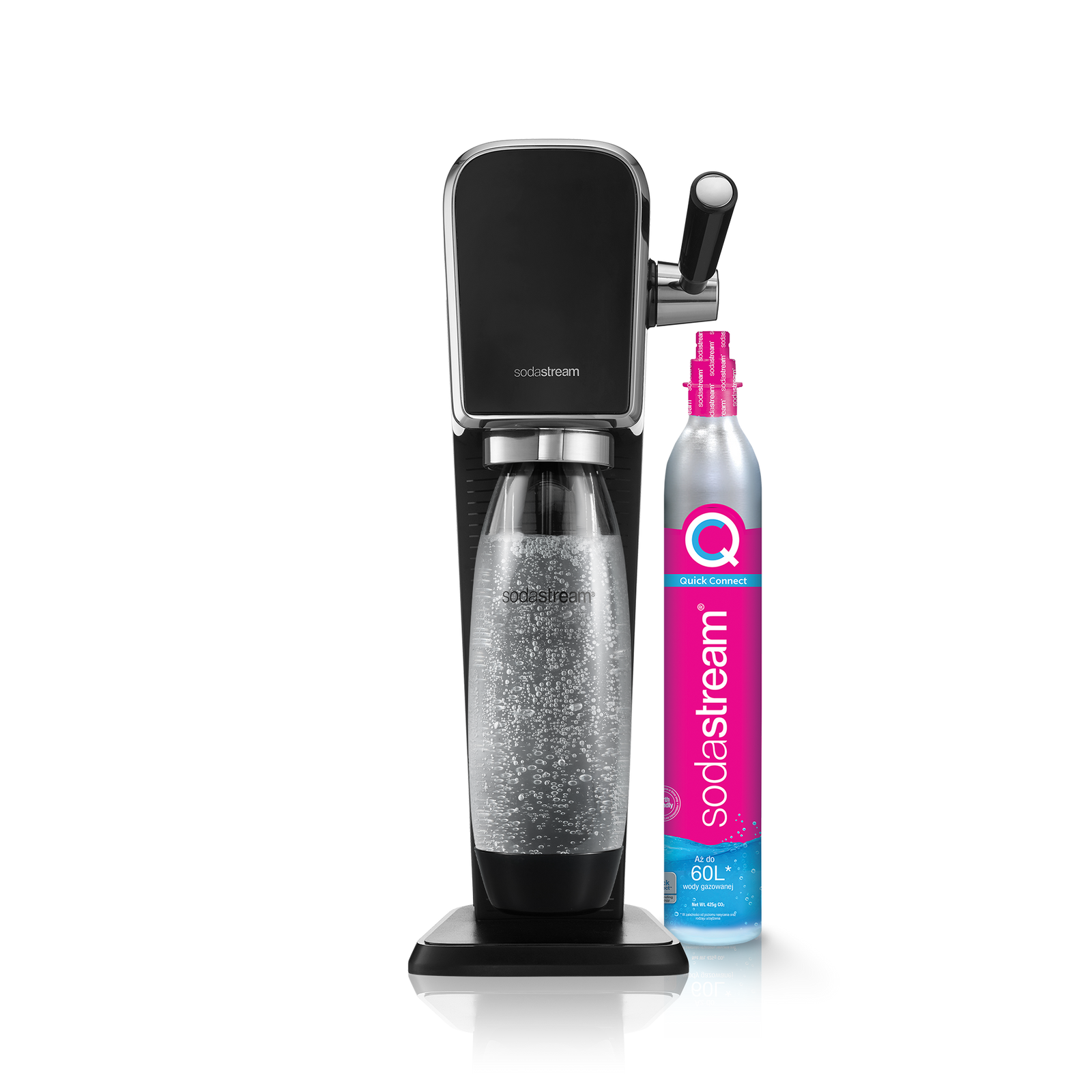 Saturator SodaStream ART w kolorze czarnym