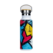 Butelka termiczna stalowa Dr.Bacty Iris 500 ml - Biała - Geometryczna