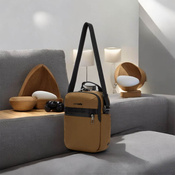 Torba średnia na ramię antykradzieżowa listonoszka Pacsafe Metrosafe X 6 l - brązowa