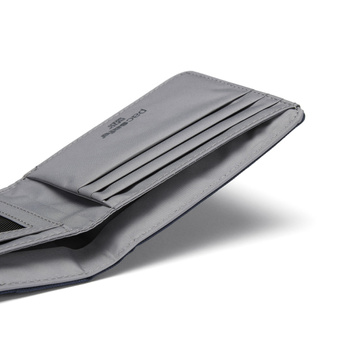 Portfel antykradzieżowy mały RFID Pacsafe - granatowy
