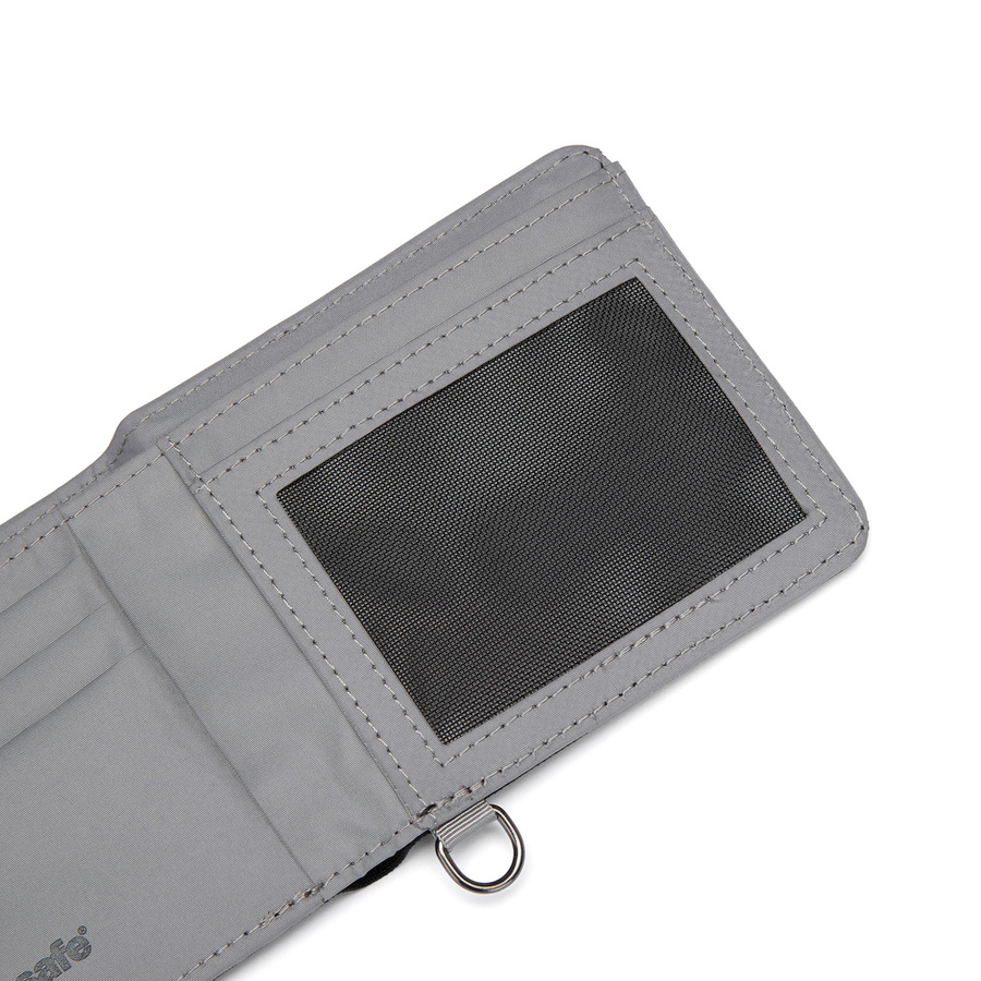 Portfel antykradzieżowy mały RFID Pacsafe - czarny