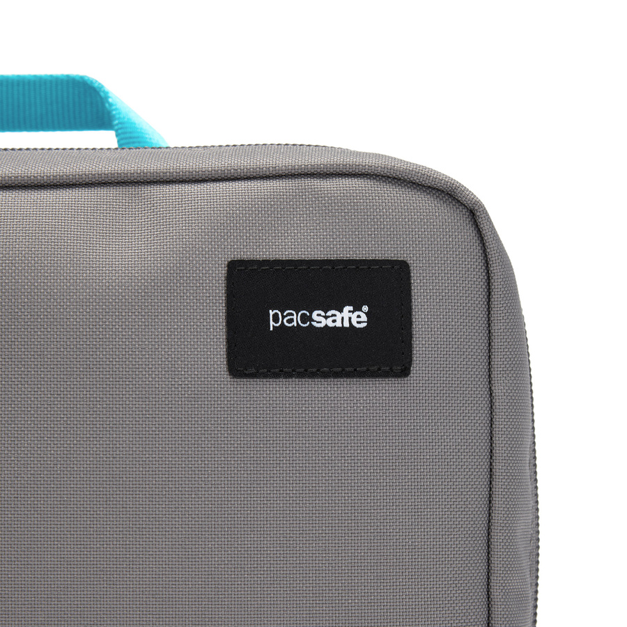 Organizer podróżny antykradzieżowy z recyklingu Pacsafe RFIDsafe - szary