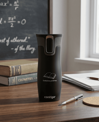 Kubek termiczny dla Nauczyciela/Nauczycielki - Contigo West Loop 2.0 • 470 ml • czarny