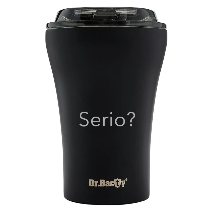 Kubek do kawy na wynos Dr.Bacty Apollo 227 ml - Serio - czarny