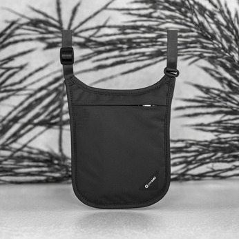 Portfel na szyję RFID Pacsafe Coversafe V75 - czarny