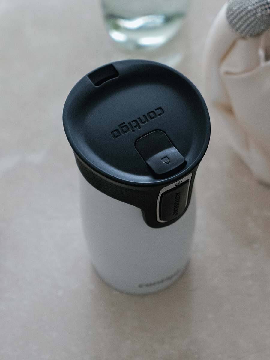 Kubek termiczny Contigo West Loop Mini 300ml - biały metalik