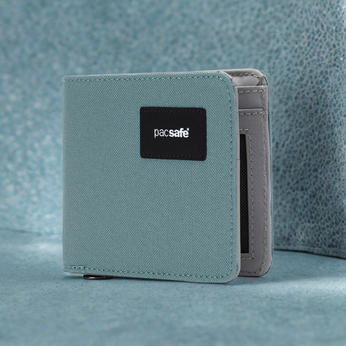 Portfel mały RFID Pacsafe - miętowy