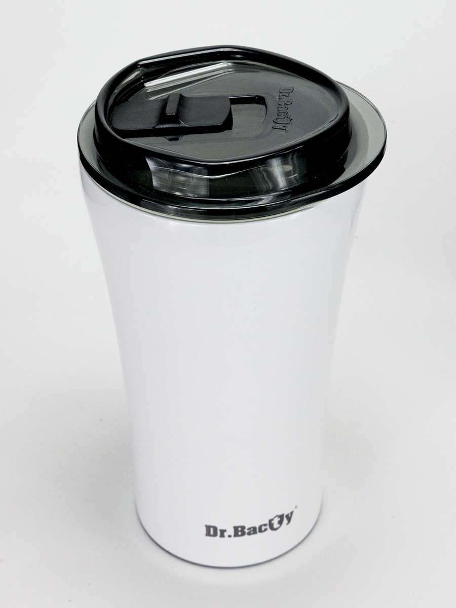 Kubek termiczny na kawę Dr.Bacty Apollo 2.0 360 ml "Dziewanna" - Biały
