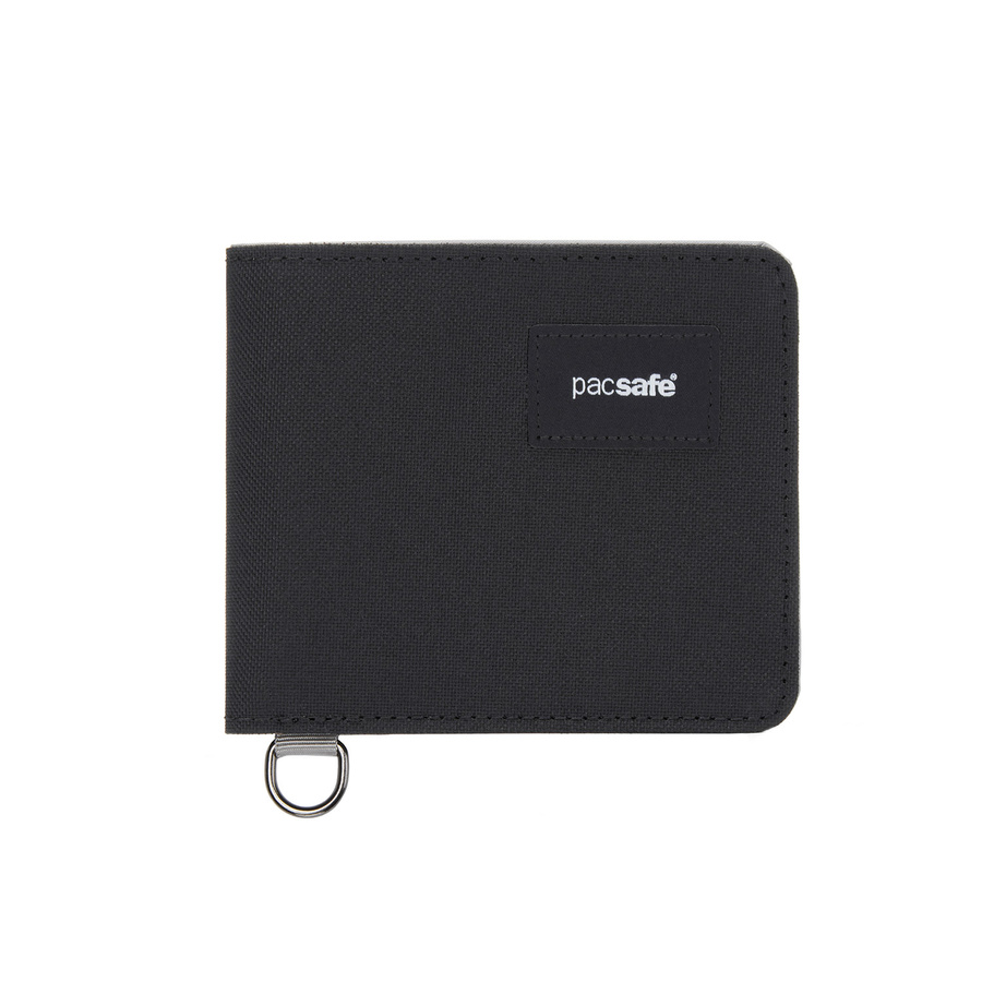 Portfel antykradzieżowy mały RFID Pacsafe - czarny