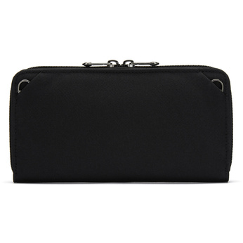 Portfel damski duży RFID Pacsafe - czarny