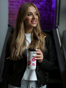 Kubek termiczny 2w1 Dr.Bacty Notus 360 ml - Usta - biały