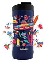 Kubek termiczny na kawę 2w1 Dr.Bacty Notus 360 ml - granatowy - Meksyk